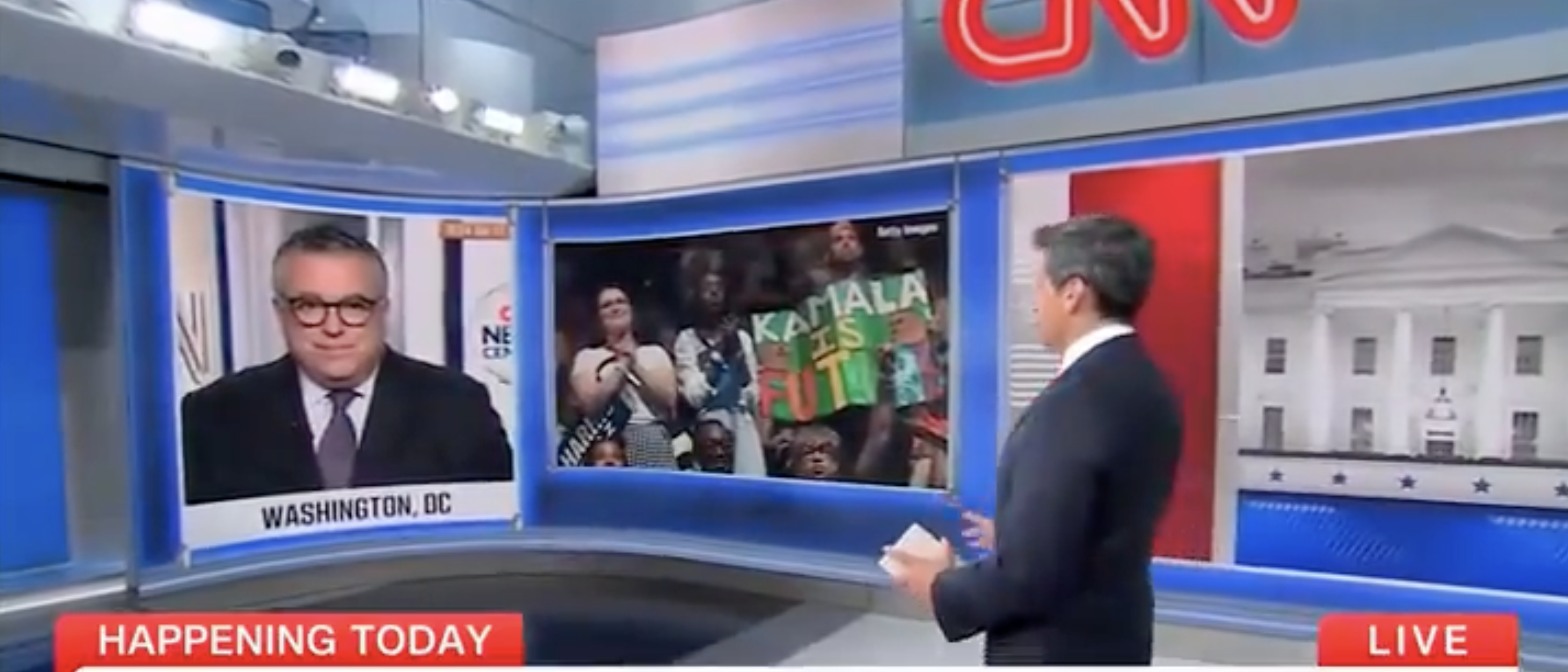 CNN Plays ‘All The Sound’ Of Harris, Walz Mentioning Biden At Kickoff Rally — It Was A Short Clip